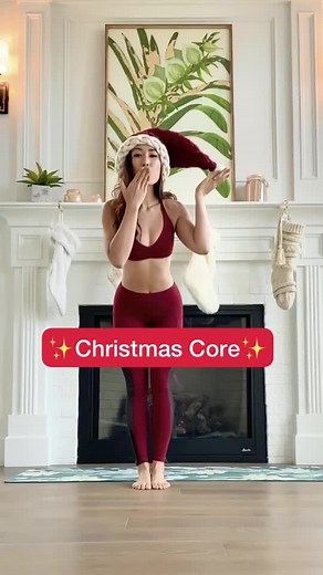 Merry Christmas and happy Pilates! 😉 #pilates #abs #abworkout #blogilates #homeworkout #FelizNavidad #holidaytiktok #festivefashion #jinglebellrock