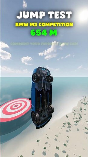 BMW M2 Competition jump test in BeamNG
