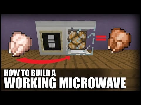 How To Make A Working Microwave in Minecraft