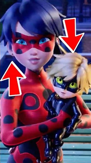 Adult Ladybug and Baby Cat Noir! #miraculous