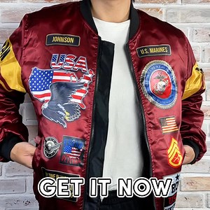 🇺🇸 Veterans Deserve This Bomber Jacket Order Here: https://vettailor.com/bomber-jacket ✍️ Personalized to represent your journey | Military Pride
