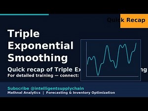 Triple Exponential Smoothing (Holt-Winters) for Demand Forecasting - Training Summary