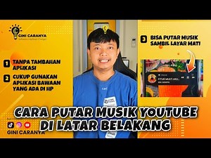 TUTORIAL CARA DENGERIN MUSIK YOUTUBE DI LATAR BELAKANG SAMBIL LAYAR MATI TANPA TAMBAHAN APLIKASI🔥