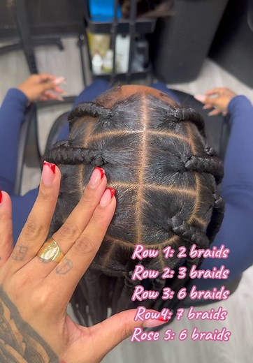 Parting Tutorial for Large Knotless Braids