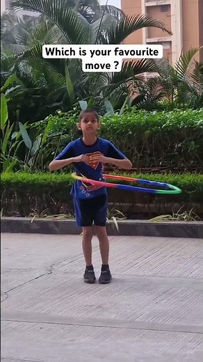Young performer showcases impressive hula hoop control