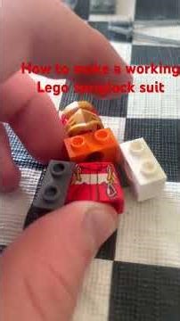 How to make a working Lego spring lock suit!!