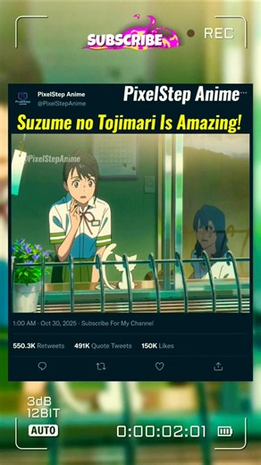 Suzume no Tojimari Is Amazing!😱😱||#anime #animeedit #suzume