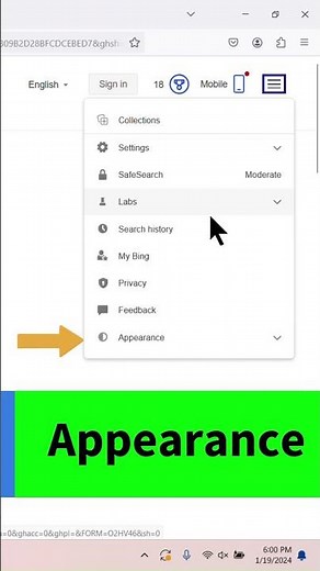 Turn on Night Mode/Dark Mode in Microsoft Bing Easily!