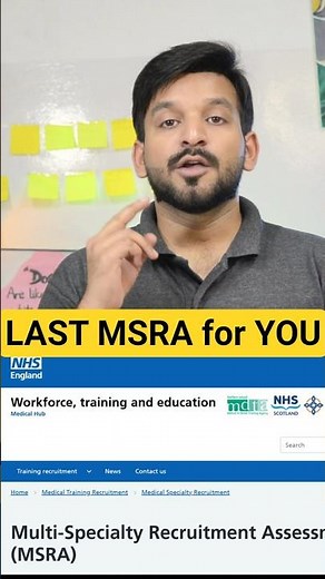 MSRA September 2025 LAST CHANCE for IMGs for UK Training!