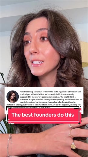 A common thread across the most successful founders. Seeking truth rather than validation. Lmk wyt #earlystage #venturecapital #fundraising #startups #startupfounder