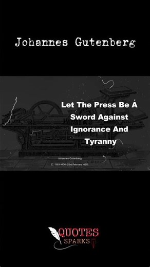 The invention that gave every voice a chance #quotes #gutenberg #lifelessons