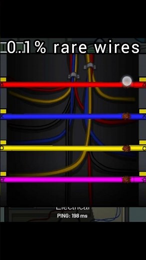 0.1% rare wires task in among us #amongus #gaming