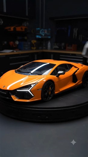 Lamborghini Revuelto — Arancio Apodis Orange Miniature unboxing #shorts