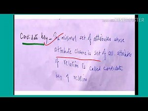 Example of finding candidate keys of given relation - lecture101/DBMS