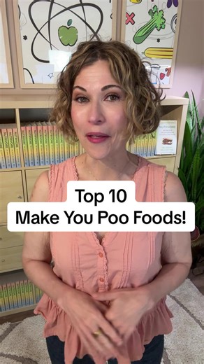 Here are my favorite 10 make-you-poo foods. This isn’t just about high fiber foods, but rather about foods that have nutritional components that increase gastric motility and/or act as osmotic laxatives. #nutrivore #guthealth #digestion