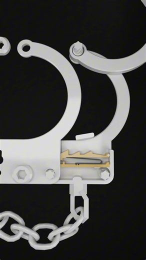 How does the handcuff mechanism work? #shotrs #satisfying #handcuff #mekanism #3danimation