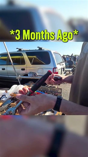 He turned this RUSTED Snap-On ratchet into a BRAND NEW one 🤯 #snapon #swapmeet #mechanic