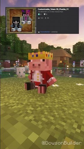 Customizable Totem 3D free #minecraft #gamingshorts #minecraftcreations #minecraftshorts