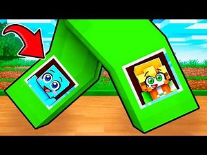 I built a house on my friend's legs in Minecraft!