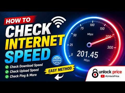 How to Check Internet Speed on PC & Laptop | #UnlockPrice
