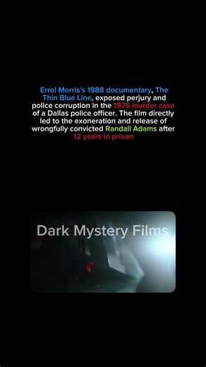 1988 documentary that solved a murder￼ case