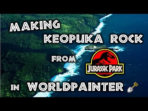 Making Jurassic Park in WorldPainter Pt2 - Keopuka Rock
