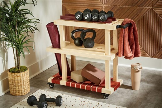 Turn mess into success with this home gym storage caddie
