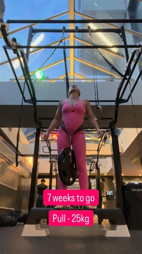 Eva Buzo | Ultramarathon Swimmer on Instagram: "Power ballads and pulls! It’s on! My first street lifting competition with @bodystronguk_ on 15 March Being strong is addictive. I always know I can go a little further. I’m very happy where my pull weight is at the moment, would like to get to +30kg by 15 March. Delighted the @ameliaactivewear is supporting me for my journey with their unitards! I love this bright pink number, and it moves wherever my body goes so excellent for my lifting training