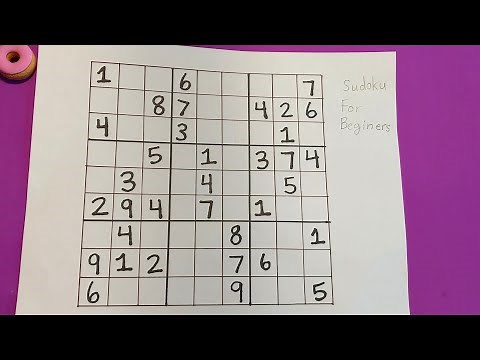 How to solve a 9x9 Sudoku for beginners