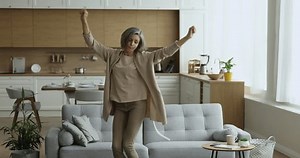 Lively Single Mature Woman Having Fun Stock Footage Video (100% Royalty-free) 1098732563 | Shutterstock