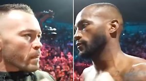 New footage shows what Colby Covington told Leon Edwards after insulting his dead father ahead of UFC match