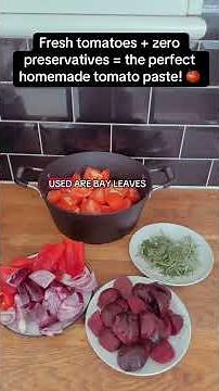 This homemade tomato paste is 100% natural, flavor-packed, and so easy to make.