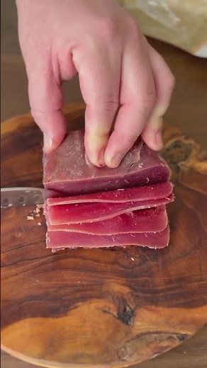 Así se prepara nuestra mojama de atún extra! #shorts #food #receta #cocinero