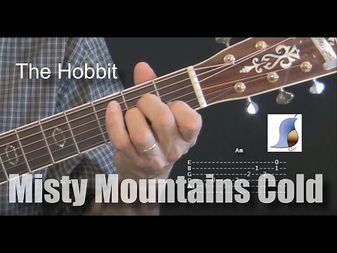 Misty Mountains Cold - The Hobbit - Guitar Lesson