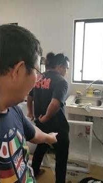 Installation of aluminum lower kitchen cabinet 1"x2" tubular frame#diy #home