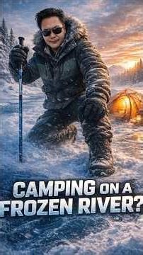 Camping on a Frozen River in Alaska ❄️ Extreme Winter Survival #Survival