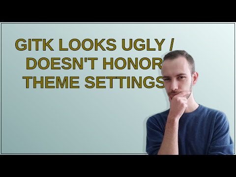 gitk looks ugly / doesn't honor theme settings