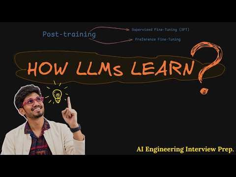 [EP03] AI Engineer Interview Prep. : How LLMs Are Trained: Pre-training, SFT & Preference Tuning