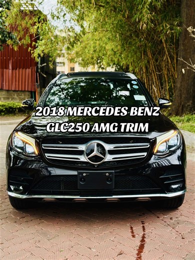 Luxury Knows no Limits... 2018 MERCEDES BENZ GLC 250 AMG TRIM 💰KSHs. 5,950,000; UPTO 80% BANK FINANCING AVAILABLE BASIC INFO YOM 2018 Model :: AMG Trim :: 2000CC Turbo Charged Petrol Engine :: 9 Speed Automatic transmission :: Panoramic Sunroof :: 4Matic:: 41K KMs Genuine Mileage: EXTERIOR Color~ Metallic Black:: Daytime Running Lights :: Projectile HID Headlights:: Headlight Washers:: Parking Sensors :: Side Mirror Winkers:: Windbreakers :: 20” Alloy Rims :: 360 degree view Cameras:: Keyless E