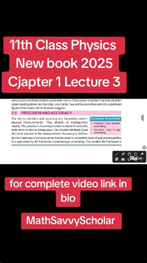11th Class Physics: New Book Chapter 1 Lecture 3