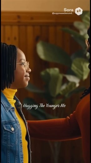 Hugging My Younger Self 💜 #youngerme