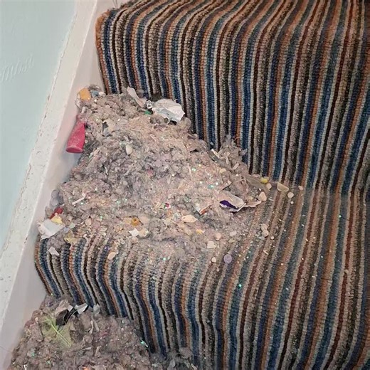 🖤🌪🤍 It's Filthyyyyyyyyyyyy Fridayyyyyyyy 🖤🌪🤍 Starting off with some tasty, crunchy, stairs piles of NDM! #fyp #vacuumasmr #stairs #pilesofdirt #cleanupwithme