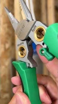 Stop testing circuits with your mouth — check out this 8-in-1 electrician’s plier! #toolstoday #fyp