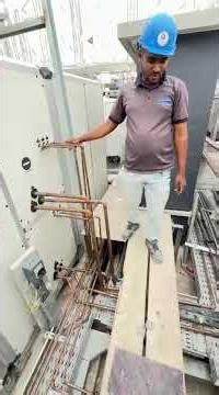 fahu copper pipe installtion o general air conditionor ahu #electrician #hvac #hvaccontrols #ac