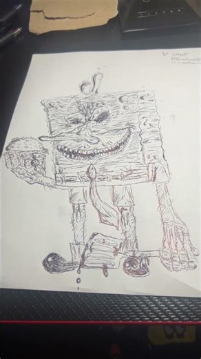 My evil SpongeBob drawing