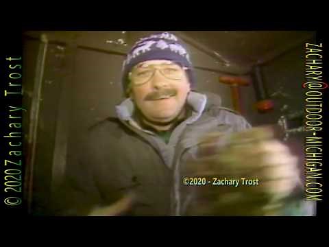 Record Muskie/Pike - Shanty Ice Fishing - Pike Spearing Hamlin Lake - Stir Fry Venison-1986-01-16