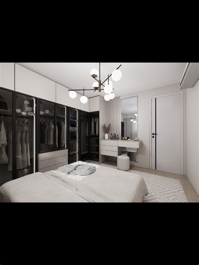 Master bedroom تصميم غرفة نوم رئيسية رايق | تصميم داخلي 3D