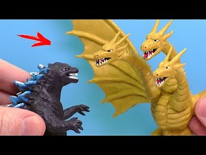 Making King Ghidorah from Clay | Godzilla