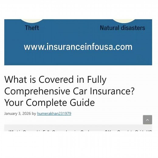 What is Covered in Fully Comprehensive Car Insurance? Your Complete Guide #shorts