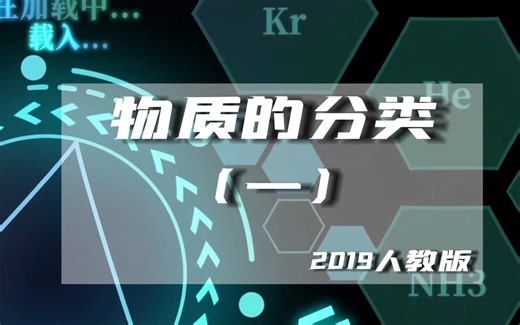 必修一第一章第一节：物质的分类（一）